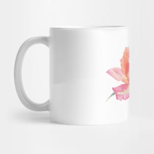 Watercolor orange rose Mug